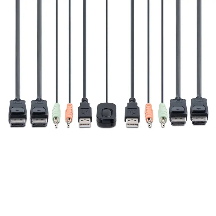 KVM switch Startech C2-DD46-UA2-CBL-KVM 1,5 m - Компютър Кабели и адаптери<<<Компютри| Електроника<<<BigBuy&&&Switch