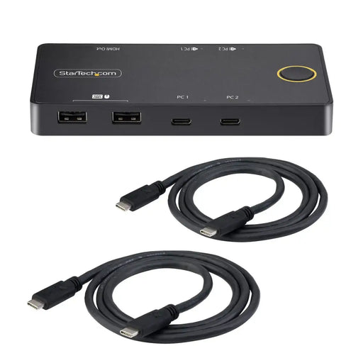 KVM switch Startech C2-H46-UC2-PD-KVM - Компютър Кабели и адаптери<<<Компютри| Електроника<<<BigBuy&&&Switch