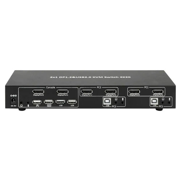 KVM switch Techly DP-KVM2 - Switch KVM<<<Компютър Кабели и адаптери<<<Компютри|