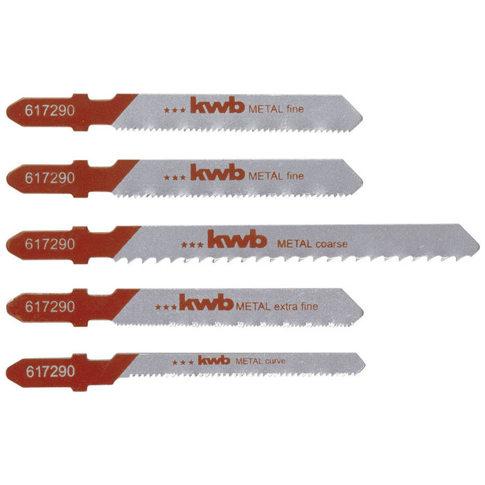 SET OF JIG SAW BLADES 5 PCS. KWB