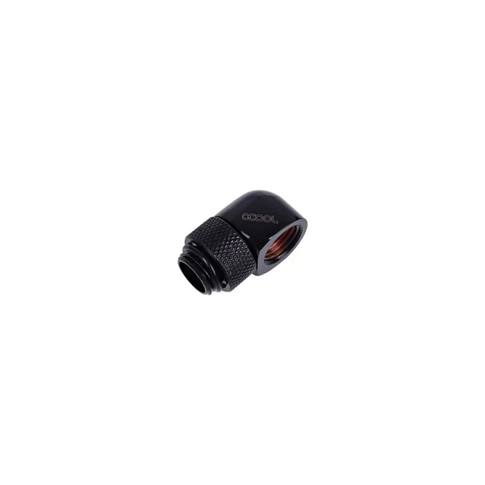 L-connector Alphacool HF Swivel G1/4 male to G1/4 female thread Matt black - Фитинги<<<Водно охлаждане<<<ValiAPI