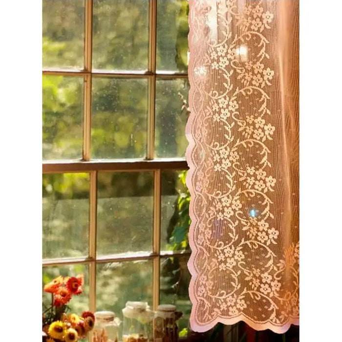 LACE CURTAIN 140X265 CM. BEIGE - Пердета<<<Корнизи щори и пердета<<<Мебели и интериор<<<Praktiker