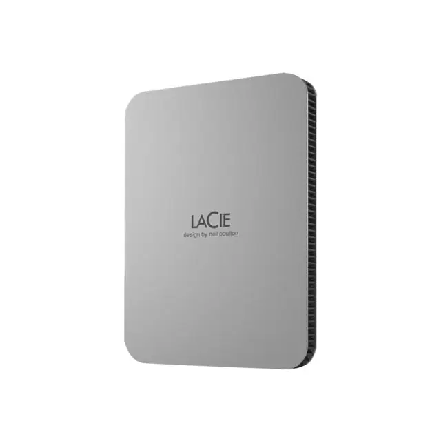 LACIE Mobile Drive HDD USB-C 2TB 2.5inch Moon Silver with USB-C cable - Външни HDD<<<HDD и