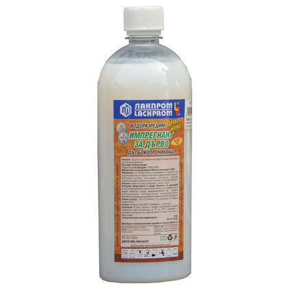 WATER-BASED, DEEP-PENETATING WOOD IMPREGNANT LACKPROM