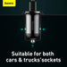 Ładowarka samochodowa Baseus Grain Pro 2x USB 4.8A (czarna) - Car charger<<<Основна<<<DunaXML&&&Car