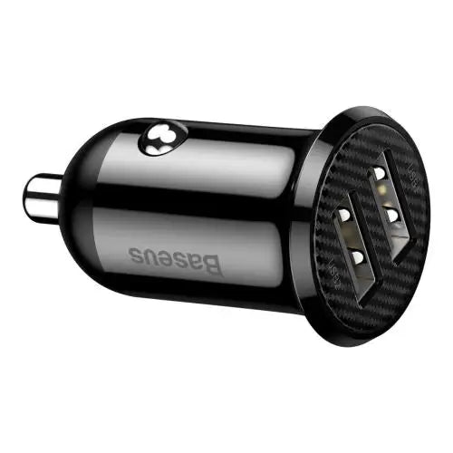 Ładowarka samochodowa Baseus Grain Pro 2x USB 4.8A (czarna) - Car charger<<<Основна<<<DunaXML&&&Car