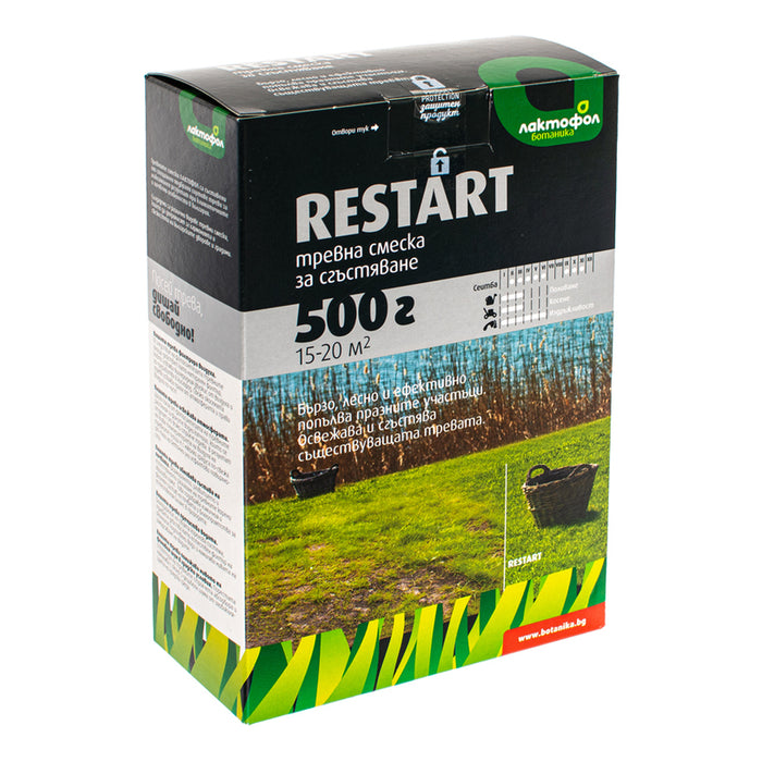 GRASS MIXTURE 0.5KG, 15-20M² LAKTOFOL BOTANIC RESTART