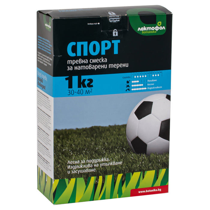 GRASS MIXTURE FOR SPORTS FIELDS 1KG, 30-40M² LAKTOFOL BOTANICA
