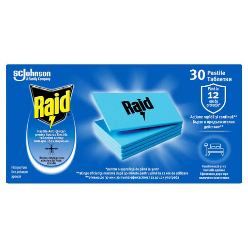 LAMINATED TABLETS RAID x30 - Защита от насекоми<<<Защита от вредители<<<Градина<<<Praktiker&&&Ароматизатори<<<Домашни