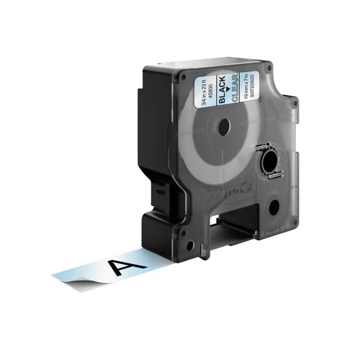Laminated Tape for Labelling Machines Dymo D1 45800 LabelManager™ Black Transparent (5 Units) - Електроника Периферни и
