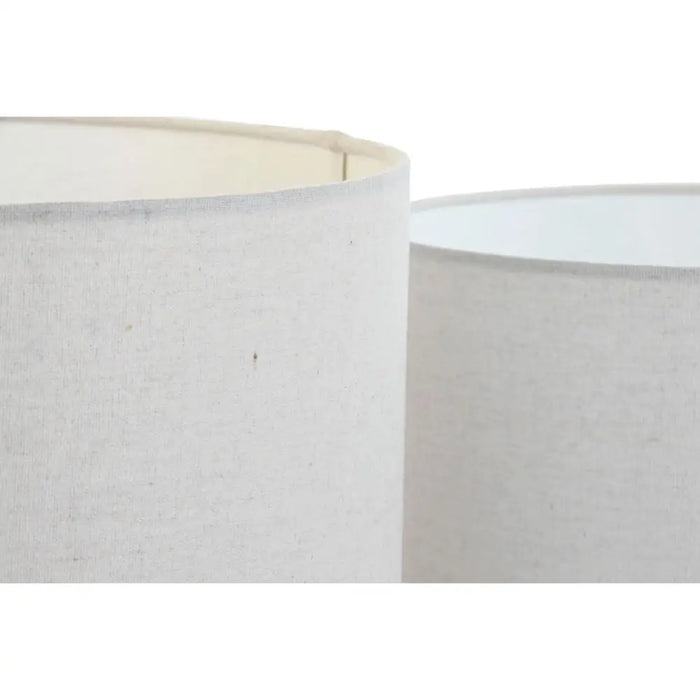 Lamp Shade Home ESPRIT Beige Linen Metal 40 x 40 x 28 cm (2 Units) - Декорация и Осветление<<<Дом