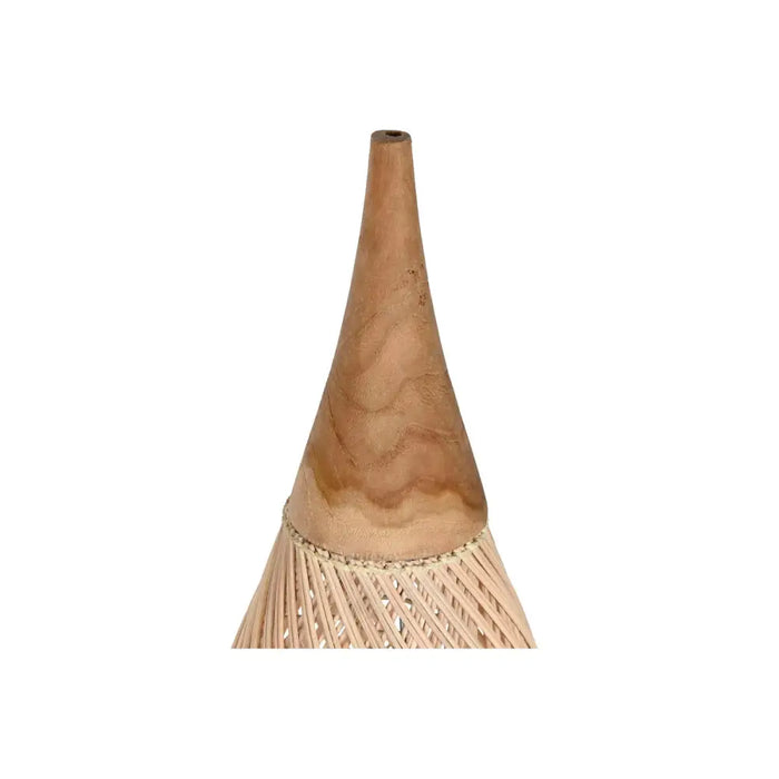 Lamp Shade Home ESPRIT Natural Bamboo Teak 35 x 35 x 85 cm (2 Units) - Декорация и Осветление<<<Дом