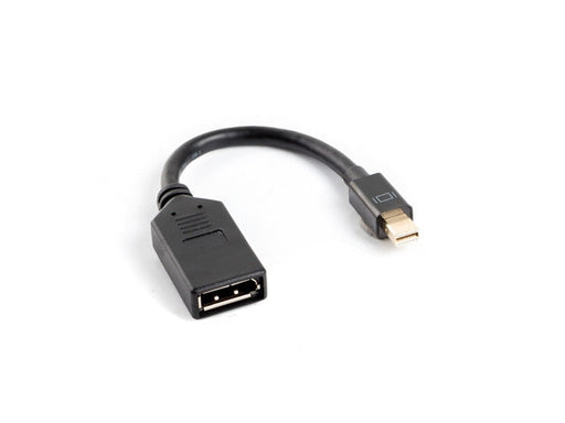 Lanberg adapter display port mini (m) -> display port (f) 10cm cable black - Адаптери<<<LANBERG адаптери конектори и