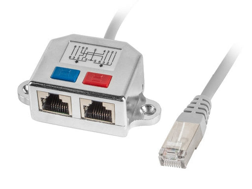 Lanberg adapter LAN splitter RJ45 -> 2x RJ45 ftpad-0026-s - Адаптери<<<LANBERG адаптери конектори и