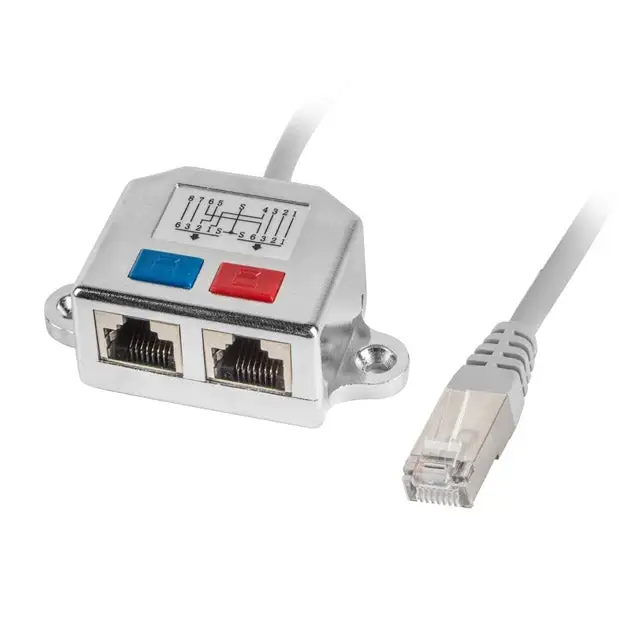 Lanberg adapter LAN splitter RJ45 -> 2x RJ45 ftpad-0026-s - Адаптери<<<LANBERG адаптери конектори и