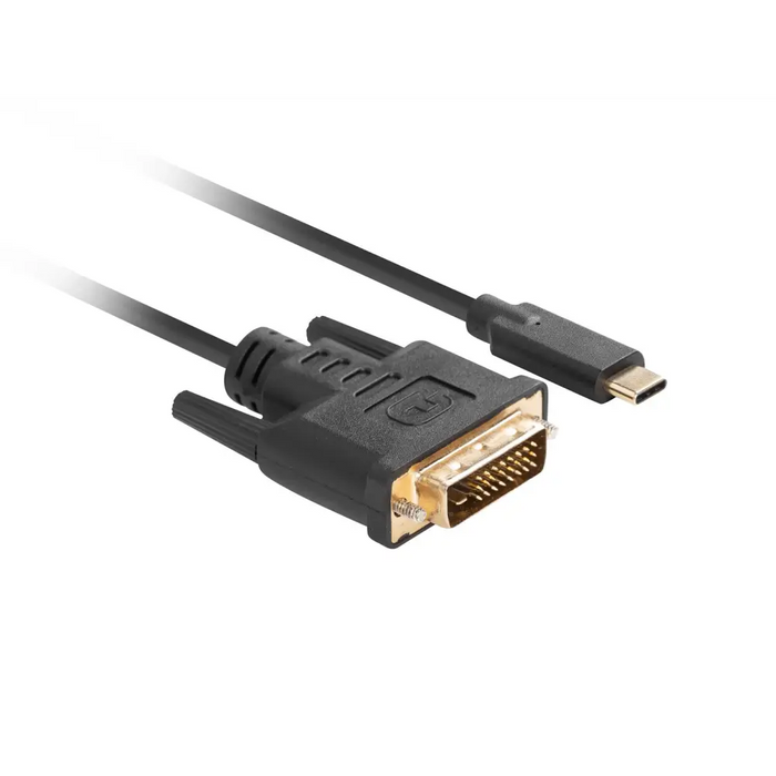 Lanberg CA-CMDV-10CU-0018-BK video cable adapter 1.8 m USB Type-C DVI-D Black - USB cablesAKG-KAB<<<GSM