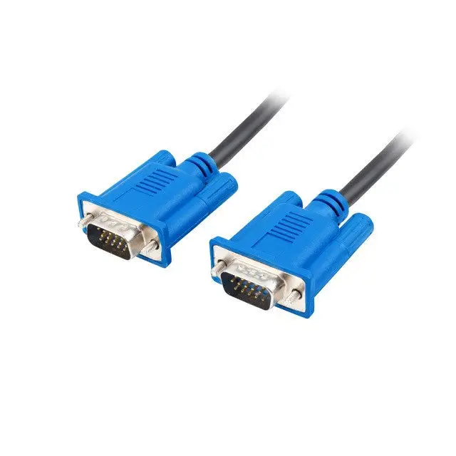 Lanberg CA-VGAC-10CU-0050-BK VGA cable 5 m VGA 15pin Black - VGA cablesKBA-VGA<<<Cables and adaptersKBA<<<ActionPL