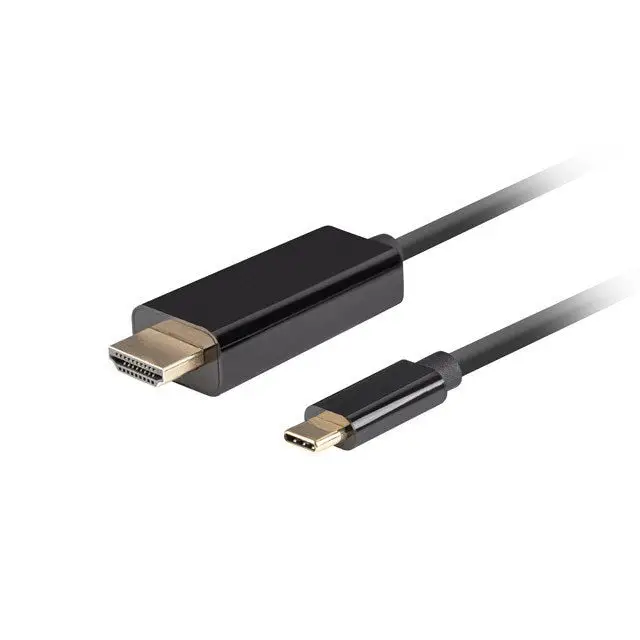 LANBERG CABLE USB-C(M)->HDMI(M) 1M 4K 60HZ BLACK - USB cablesKBA-USB<<<Cables and adaptersKBA<<<ActionPL