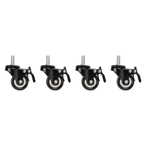 Lanberg castors x4 with thread and brake for wall mounting 19’’ cabinets - Аксесоари<<<LANBERG сървърни шкафове и