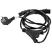 Lanberg CEE 7/7 -> 2X IEC 320 C13 power cord 2m VDE black - Захранващи<<<LANBERG кабели<<<LANBERG<<<PolyComp&&&Компютър
