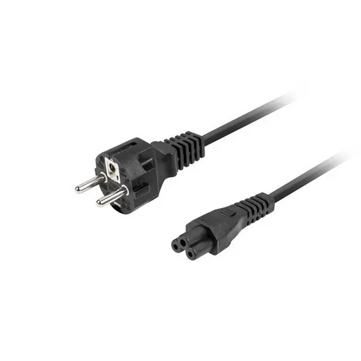 Lanberg CEE 7/7 (MICKEY) -> IEC 320 C5 power cord 1.8m VDE Straight black - Захранващи<<<LANBERG