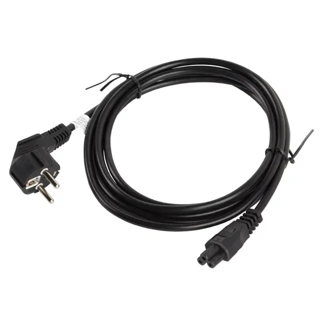 Lanberg CEE 7/7 (MICKEY) -> IEC 320 C5 power cord 3m VDE black - Захранващи<<<LANBERG