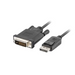 Lanberg display port (M) V1.2-> DVI-D (M) (24 + 1) cable 3m dual link black - Видео<<<LANBERG