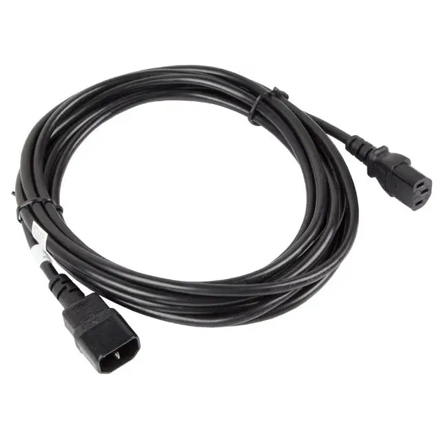Lanberg extension power supply cable IEC 320 C13 -> C14 5m VDE black - Захранващи<<<LANBERG