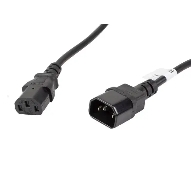 Lanberg extension power supply cable IEC 320 C13 -> C14 5m VDE black - Захранващи<<<LANBERG