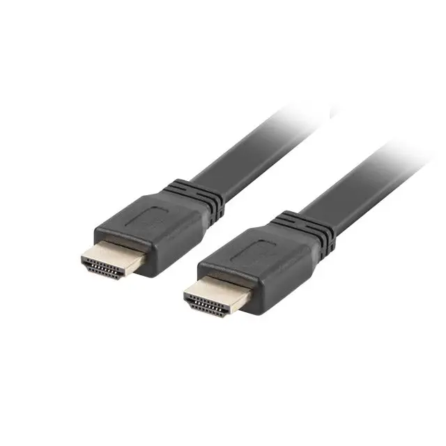 Lanberg HDMI M/M V2.0 cable 1m 4K flat black - Видео<<<LANBERG кабели<<<LANBERG<<<PolyComp&&&HDMI