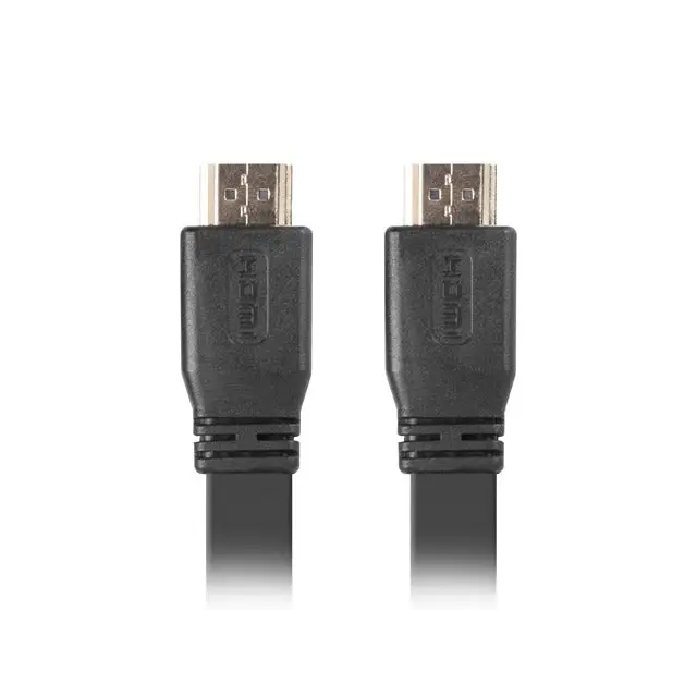 Lanberg HDMI M/M V2.0 cable 5m 4K flat black - Видео<<<LANBERG кабели<<<LANBERG<<<PolyComp&&&Компютър Кабели и