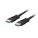 Lanberg HDMI M/M v2.1 cable 10m optical black aoc - Видео<<<LANBERG кабели<<<LANBERG<<<PolyComp&&&Адаптери<<<Компютър