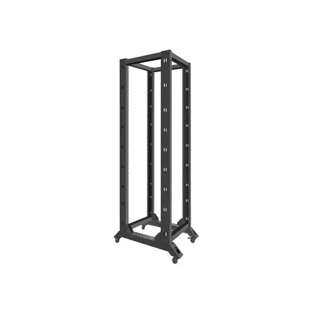 Lanberg open rack 42U 600x800 black - Сървърни и комуникационни шкафове<<<LANBERG сървърни шкафове и