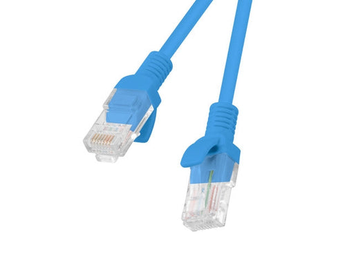 Lanberg patch cord CAT.5E 10m blue - Пач<<<LANBERG кабели<<<LANBERG<<<PolyComp&&&Мрежови кабели<<<Компютър Кабели и