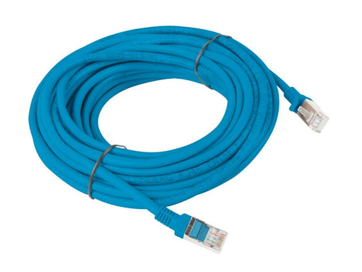 Lanberg patch cord CAT.5E 10m blue - Пач<<<LANBERG кабели<<<LANBERG<<<PolyComp&&&Мрежови кабели<<<Компютър Кабели и