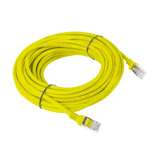 Lanberg patch cord CAT.6 10m yellow - Пач<<<LANBERG кабели<<<LANBERG<<<PolyComp&&&Компютър Кабели и