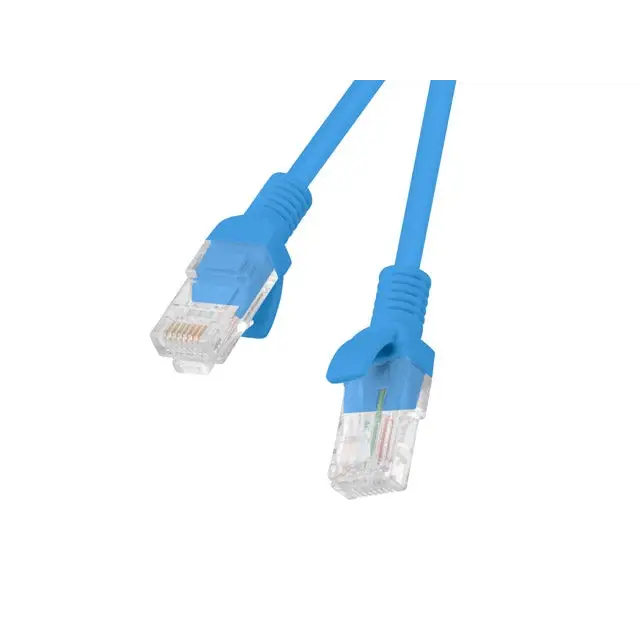 Lanberg patch cord CAT.6 2m blue - Пач<<<LANBERG кабели<<<LANBERG<<<PolyComp&&&Мрежови кабели<<<Компютър Кабели и