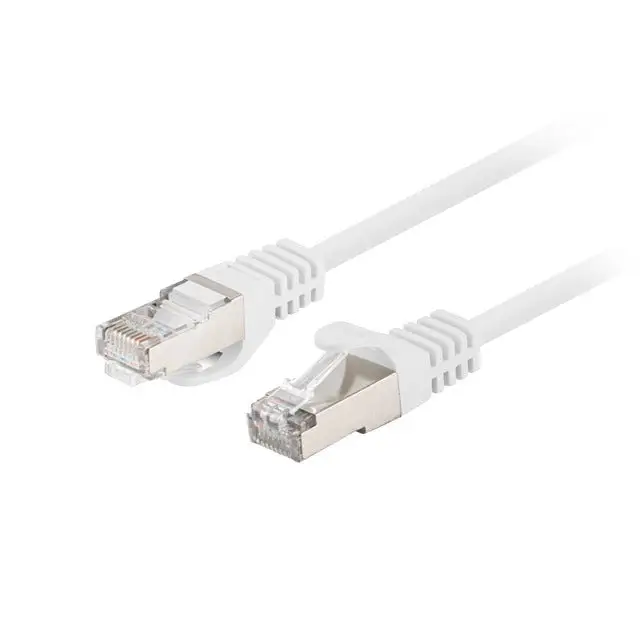 Lanberg patch cord CAT.6 FTP 1.5m fluke passed (10-pack) white - Пач<<<LANBERG кабели<<<LANBERG<<<PolyComp&&&Мрежови
