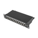 Lanberg patch panel 12port 1U 10’’ CAT.5E shielded black - Пач панели<<<LANBERG сървърни шкафове и