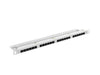 Lanberg patch panel 24 port 0.5U CAT.6 grey - Пач панели<<<LANBERG сървърни шкафове и