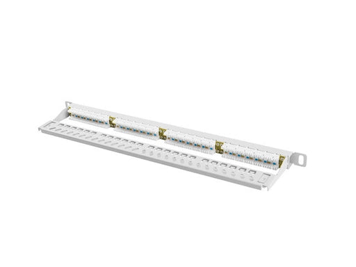 Lanberg patch panel 24 port 0.5U CAT.6 grey - Пач панели<<<LANBERG сървърни шкафове и