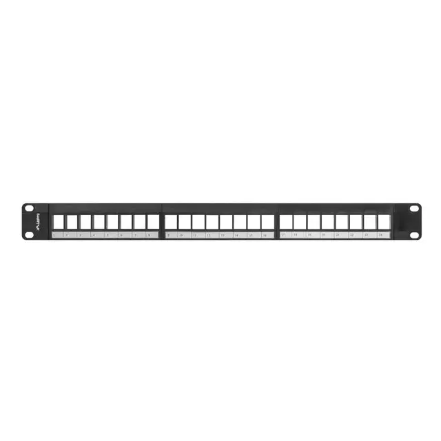 Lanberg patch panel blank 24 port 1U for keystone modules black - Пач панели<<<LANBERG сървърни шкафове и