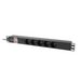 Lanberg power distribution unit (pdu) 19’’ 1U 16a 2m 5x french outlets black - Разклонители<<<LANBERG сървърни шкафове