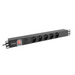 Lanberg power distribution unit (pdu) 19’’ 1U 16a 2m 5x french outlets black - Разклонители<<<LANBERG сървърни шкафове