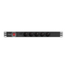 Lanberg power distribution unit (pdu) 19’’ 1U 16a 2m 5x french outlets black - Разклонители<<<LANBERG сървърни шкафове
