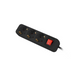 Lanberg power strip 1.5m 3 sockets french with circuit breaker quality-grade copper cable black