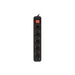 Lanberg power strip 3m 5 sockets Schuko with circuit breaker quality-grade copper cable black - Разклонители<<<LANBERG