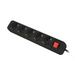 Lanberg power strip 3m 5 sockets Schuko with circuit breaker quality-grade copper cable black - Разклонители<<<LANBERG