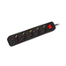 Lanberg power strip 3m 5 sockets Schuko with circuit breaker quality-grade copper cable black - Разклонители<<<LANBERG