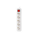 Lanberg power strip 3m 5x Schuko outlets with circuit breaker quality-grade copper cable white - Разклонители<<<LANBERG